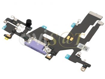 cable flex de calidad premium con conector de carga lightning púrpura para iPhone 11 (a2221)
